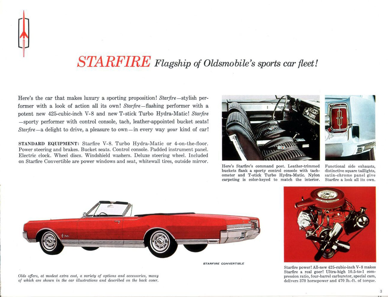 1965 Oldsmobile Sports Cars Brochure Page 10